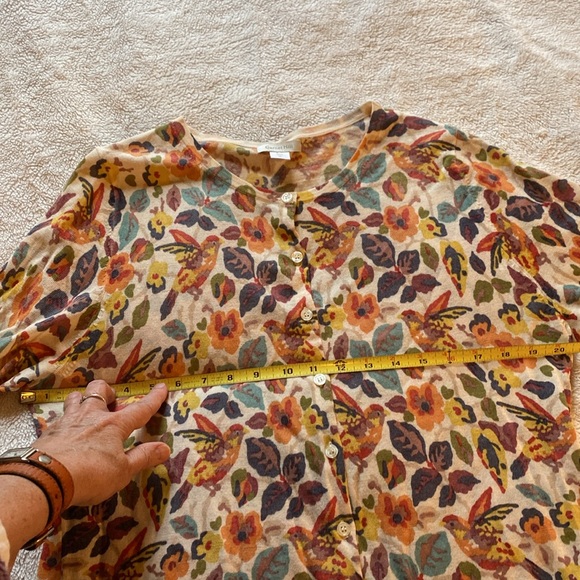 Garnet Hill Merino cardigan - Picture 2 of 7